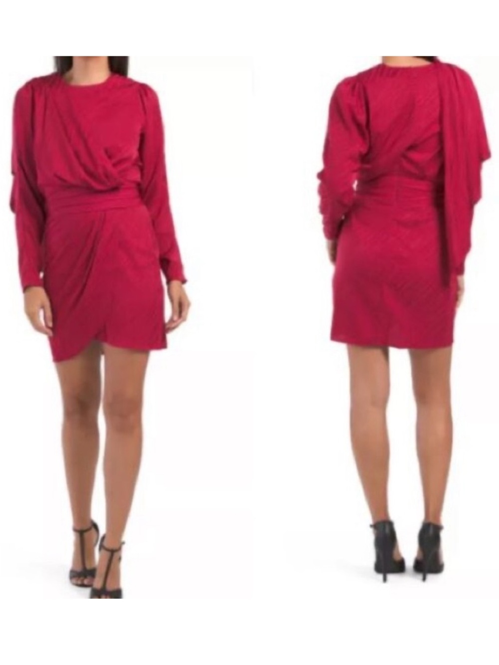 Ronny Kobo Shanaya red mini dress